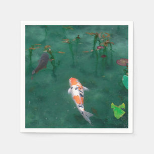 PAPIER NAPKIN : JAPANS PAINTING : KOI SERVET