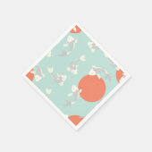 PAPIER NAPKIN : JAPANSE STIJL : KOI FISH PATTERN SERVET (Hoek)