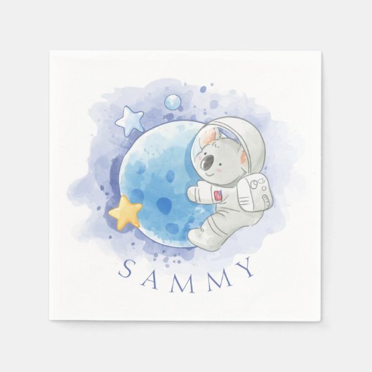 PAPIER NAPKIN : KOALA OP HET MOMENT SERVET (Voorkant)