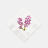 Papier Napkin - Lila bloesems Servetten (Hoek)