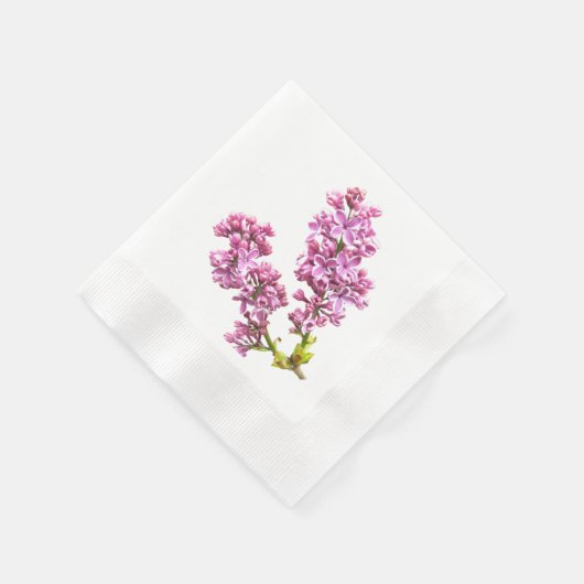 Papier Napkin - Lila bloesems Servetten (Hoek)