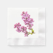 Papier Napkin - Lila bloesems Servetten (Voorkant)