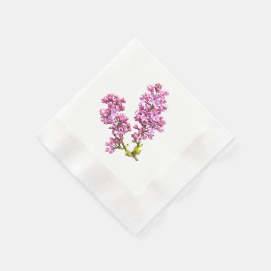 Papier Napkin - Lila bloesems Servetten (Hoek)