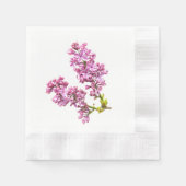 Papier Napkin - Lila bloesems Servetten (Voorkant)