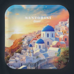 Papier Napkin Papieren Bordje<br><div class="desc">Wijzig of verwijder desgewenst de tekstvelden. Verder met behulp van het bewerkingshulpmiddel kunt u elk lettertype en de grootte en kleur ervan desgewenst wijzigen. Zie mijn winkel voor meer objecten in Griekenland.</div>