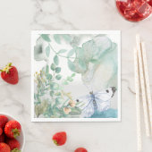 Papier Napkin Pastels Floral Butterfly Servet (Insitu)
