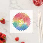PAPIER NAPKIN : RAINBOW MANDALA SERVET (Insitu)