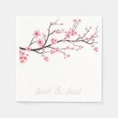 PAPIER NAPKIN : SAKURA CHERRY BLOSSOMS SERVET (Voorkant)