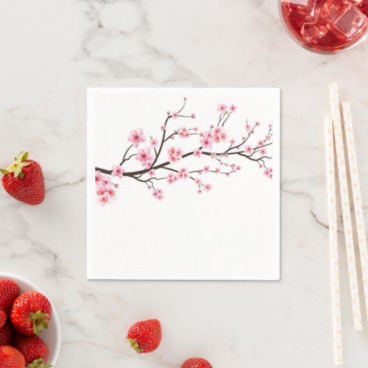 PAPIER NAPKIN : SAKURA CHERRY BLOSSOMS SERVET (Insitu)