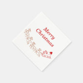 Papier Napkin - Santa en Sleigh (v2) Servet (Hoek)
