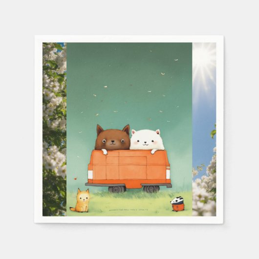 Papier Napkin Servet (Voorkant)