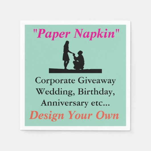 Papier Napkin Servet (Voorkant)