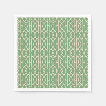 Papier Napkin - TRELLIS - GROEN