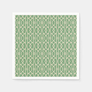 Papier Napkin - TRELLIS - GROEN Servet