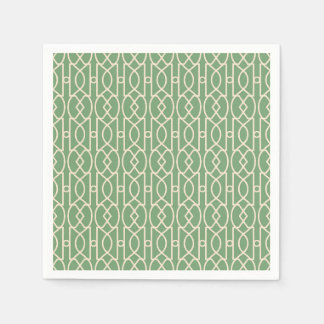 Papier Napkin - TRELLIS - GROEN Servet