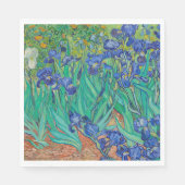 PAPIER NAPKIN : VAN GOGH IRISES SERVET (Voorkant)
