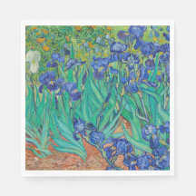PAPIER NAPKIN : VAN GOGH IRISES
