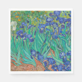 PAPIER NAPKIN : VAN GOGH IRISES SERVET