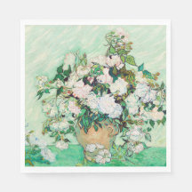 PAPIER NAPKIN : VAN GOGH : ROZEN