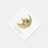 PAPIER NAPKIN : VICTORIAANS ANGEL EN MOON SERVET (Hoek)
