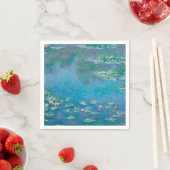 PAPIER NAPKIN : " WATERLIES " PER MONET SERVET (Insitu)