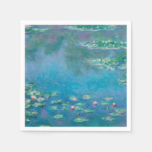 PAPIER NAPKIN : " WATERLIES " PER MONET SERVET
