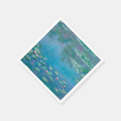 PAPIER NAPKIN : " WATERLIES " PER MONET SERVET (Hoek)