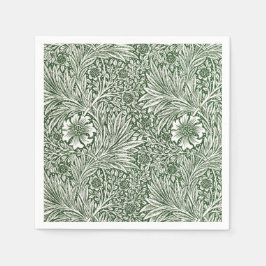 PAPIER NAPKIN : WILLIAM MORRIS : FLORALE MARIGOLDE SERVET