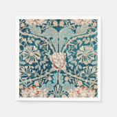 PAPIER NAPKIN : WILLIAM MORRIS : HONEYSUCKLE SERVET (Voorkant)