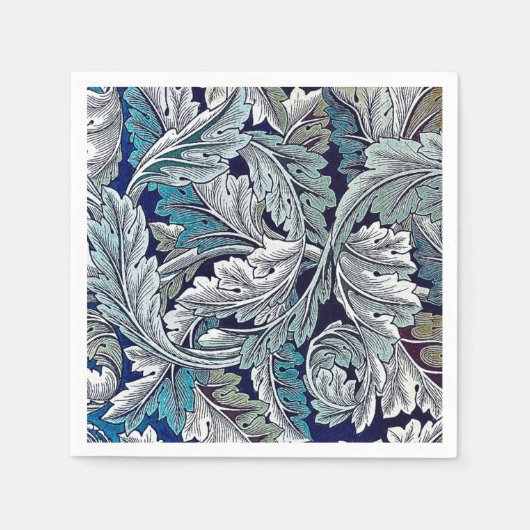 PAPIER NAPKIN : WILLIAM MORRIS : LEAVES DESIGN SERVET (Voorkant)