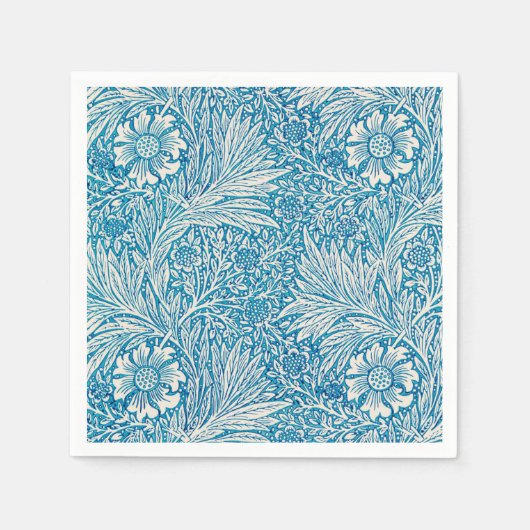PAPIER NAPKIN : WILLIAM MORRIS " MARIGOLD " SERVET (Voorkant)