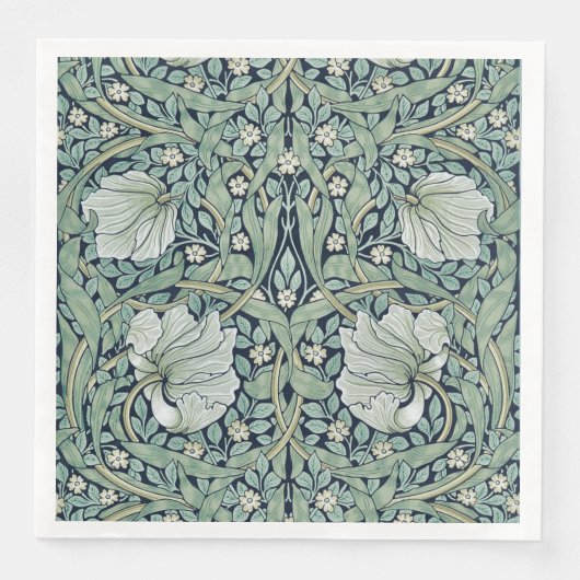 PAPIER NAPKIN : WILLIAM MORRIS : PIMPERNEL SERVET (Voorkant)