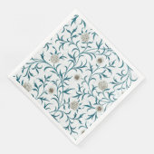 PAPIER NAPKIN : WILLIAM MORRIS : PLATTELAND SERVET (Hoek)