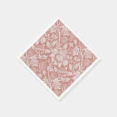 PAPIER NAPKIN : WILLIAM MORRIS : PLATTELAND SERVET (Hoek)