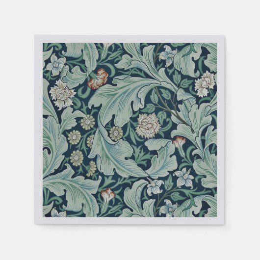 PAPIER NAPKIN : WILLIAM MORRIS : PLATTELANDSONTWER SERVET (Voorkant)