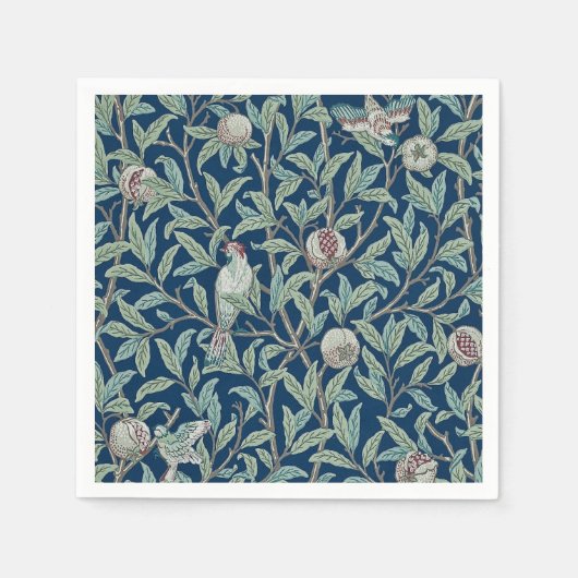 PAPIER NAPKIN : WILLIAM MORRIS : POMEGRANATEN SERVET (Voorkant)