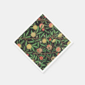 PAPIER NAPKIN : WILLIAM MORRIS : POMEGRANATEN SERVET (Hoek)
