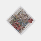 PAPIER NAPKIN : WILLIAM MORRIS : WILD TULIP SERVET (Hoek)