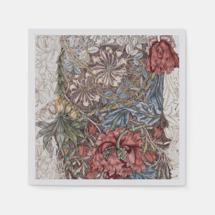 PAPIER NAPKIN : WILLIAM MORRIS : WILD TULIP SERVET