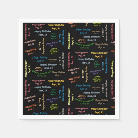 Papier Napkins, 11 september Servet (Voorkant)