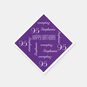 Papier Napkins, 95th Birthday Party Repating Names Servetten