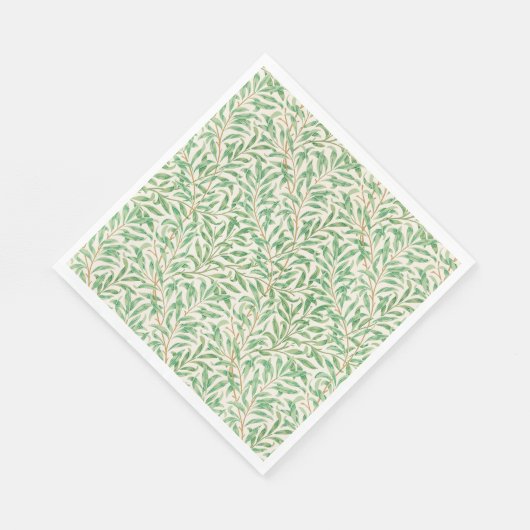 Papier Napkins Art Nouveau Willow Bough Pattern Servet (Hoek)