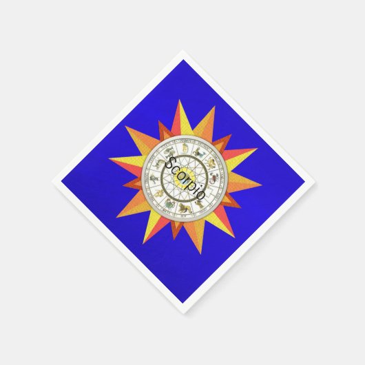 Papier Napkins, Astrogoly Zodia Scorpio Servet (Hoek)