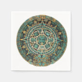 Papier Napkins, Aztec Groen Servet (Voorkant)