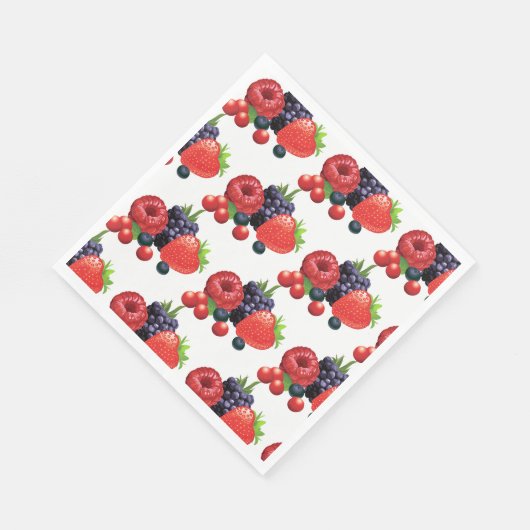 Papier Napkins-Berry Berry Servet (Hoek)