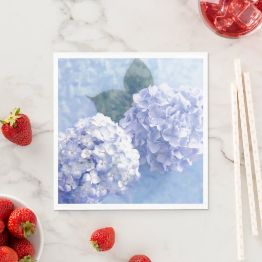Papier Napkins-Blue Hydrangeas Servet (Insitu)