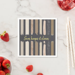 Papier Napkins, bruin Servet