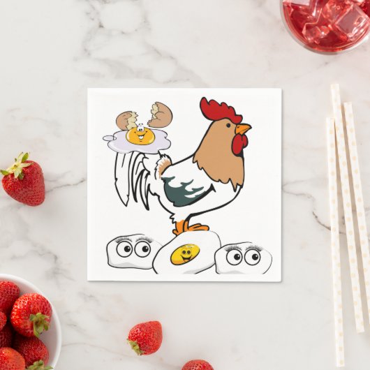 Papier Napkins, Chicken Eggs Napkins Servet (Insitu)