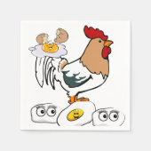 Papier Napkins, Chicken Eggs Napkins Servet (Voorkant)