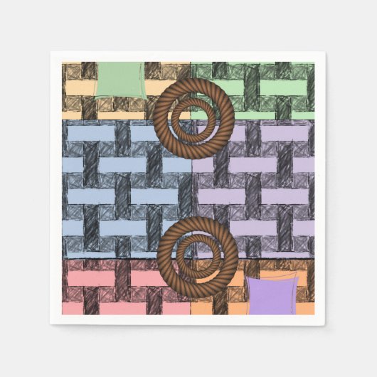 Papier Napkins Circluar Servet (Voorkant)